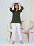 Everyday Luxury – Linen Cotton Kurta in Timeless Olive