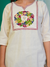 Floral Wreath Embroidered Short Kurti