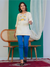 Tiger Motif Embroidered Short Kurti