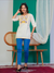 Tiger Motif Embroidered Short Kurti