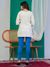 Tiger Motif Embroidered Short Kurti