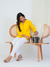 Everyday Luxury – Linen Cotton Kurta in Yellow