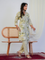 Light Green Abstract Print with Handwork 3-Piece Suit Set