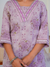 Lilac Floral Print With Handwork Co-ord Set