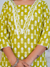 Lime Green Block Print 3-Piece Suit Set