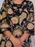 Black Floral Print With Handwork Co-ord Set