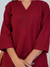 Everyday Luxury – Linen Cotton Kurta in Royal Wine