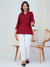 Everyday Luxury – Linen Cotton Kurta in Royal Wine