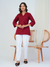 Everyday Luxury – Linen Cotton Kurta in Royal Wine