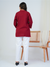 Everyday Luxury – Linen Cotton Kurta in Royal Wine