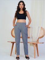 Comfortable Women’s Cotton Pants - Stylish, Breathable Everyday Wear - Grey