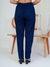Comfortable Women’s Cotton Pants - Stylish, Breathable Everyday Wear - Navy Blue