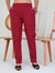 Comfortable Women’s Cotton Pants - Stylish, Breathable Everyday Wear - Wine