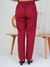 Comfortable Women’s Cotton Pants - Stylish, Breathable Everyday Wear - Wine