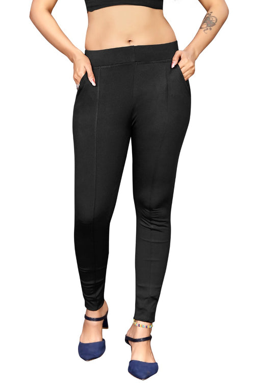 4 WAY STRETCHABLE LYCRA PANT BLACK