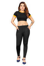 4 WAY STRETCHABLE LYCRA PANT BLACK