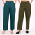 Bottle Green & Olive Wide Leg Cotton Pants Combo