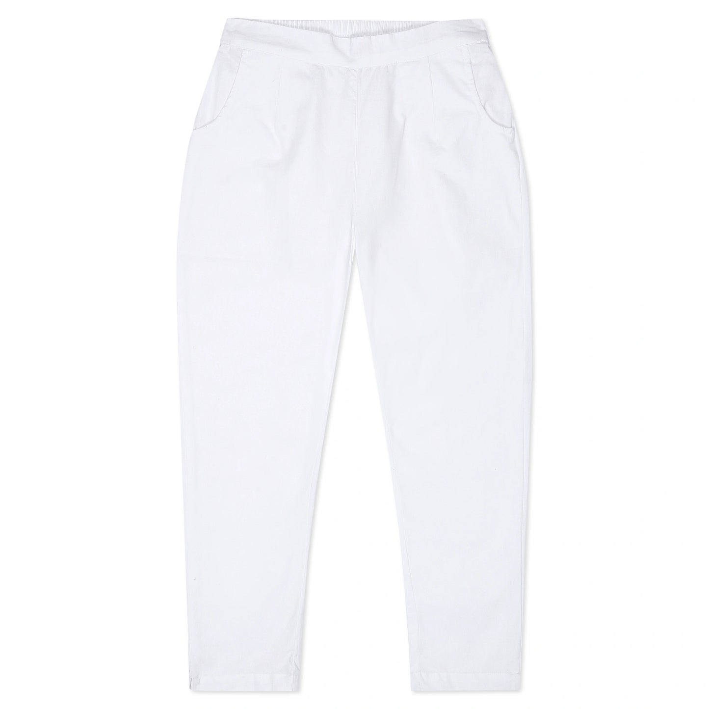 Comfortable Women’s Cotton Pants - Stylish, Breathable Everyday Wear - White