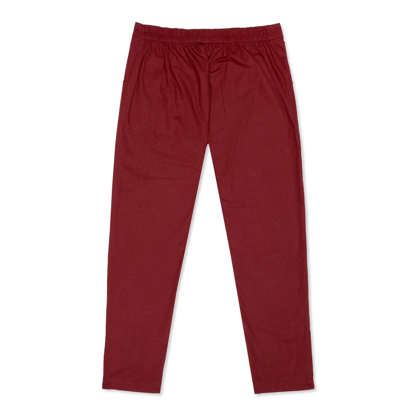 Comfortable Women’s Cotton Pants - Stylish, Breathable Everyday Wear - Wine