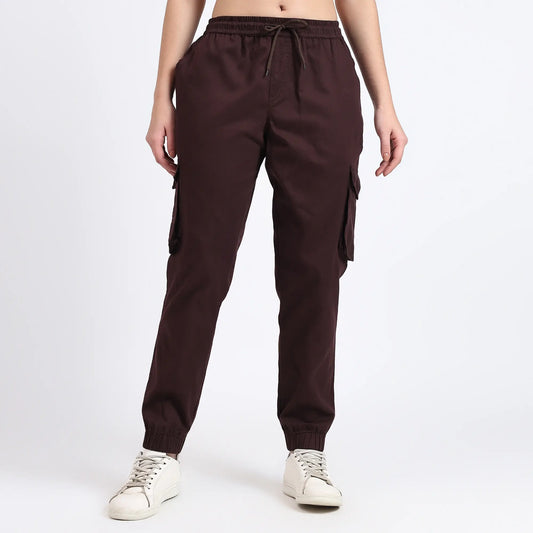 dark brown relaxed joggers