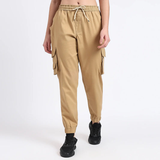 khakhi relaxed joggers