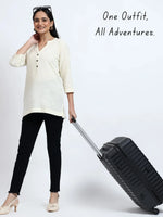 Everyday Luxury – Linen Cotton Kurta in Classic Ecru