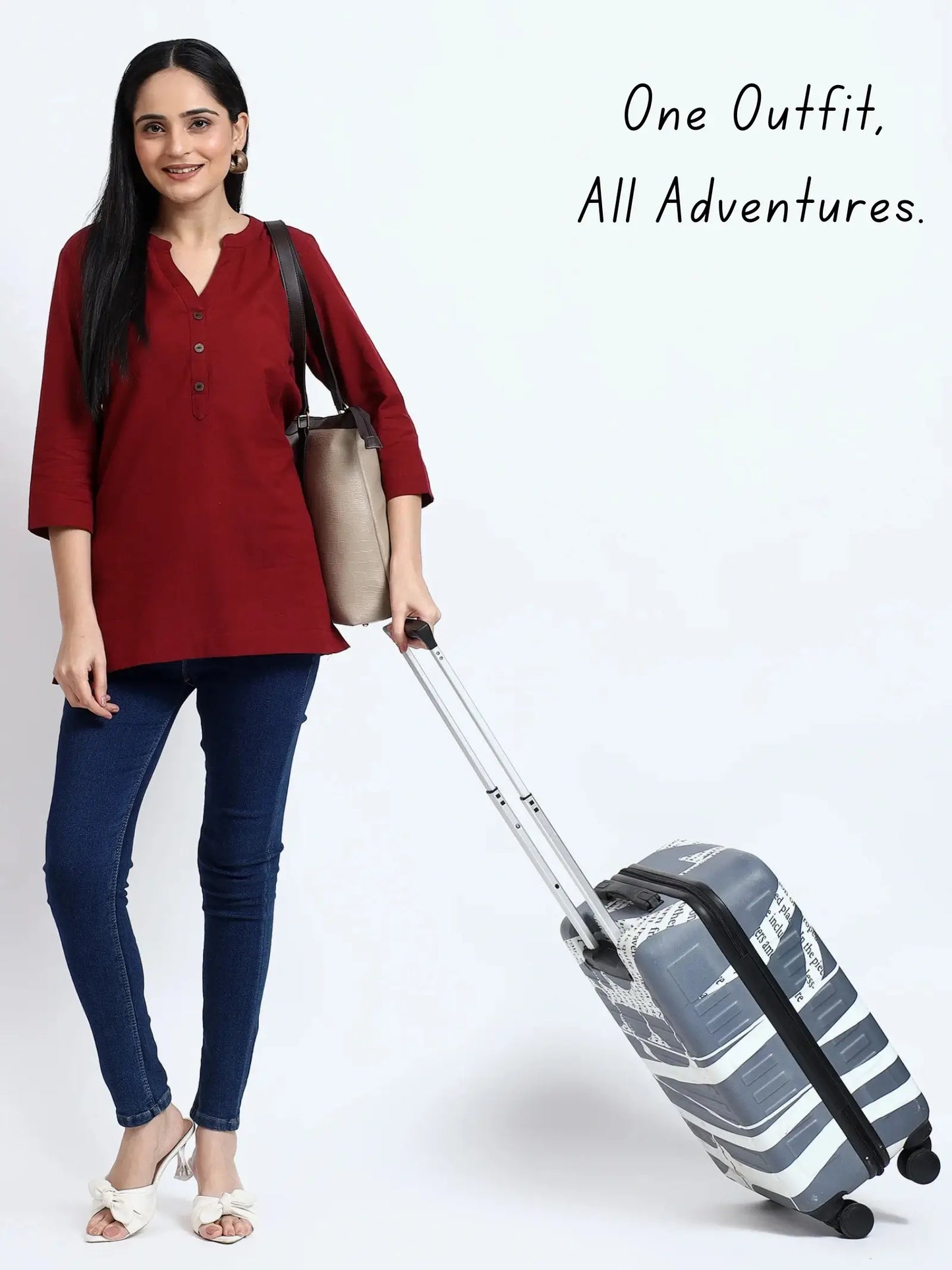 Breathable Linen Kurta For All Day Comfort - Wine